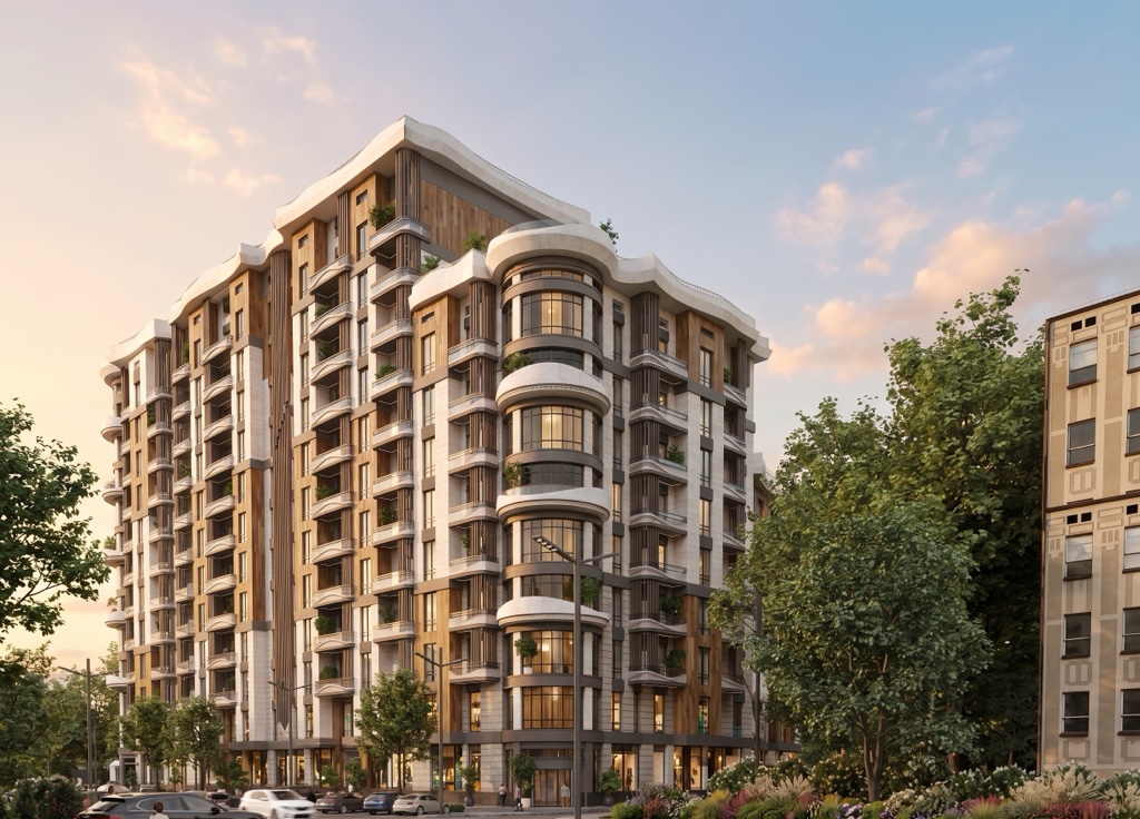 Toshkentdagi Caravan Avenue TJM — Fasad
