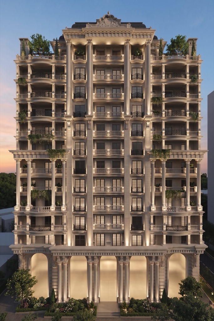 Toshkentdagi Elbrus Residence TJM — Fasad