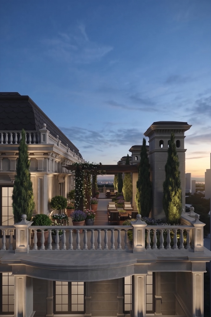 Toshkentdagi Elbrus Residence TJM — Fasad