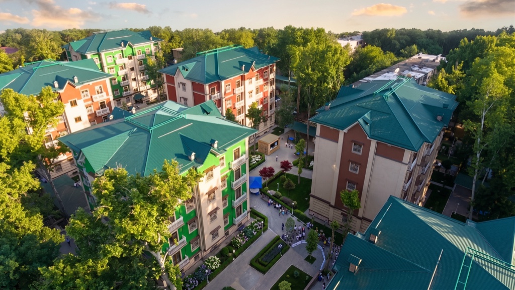 ЖК Green City в Ташкенте — Фасад