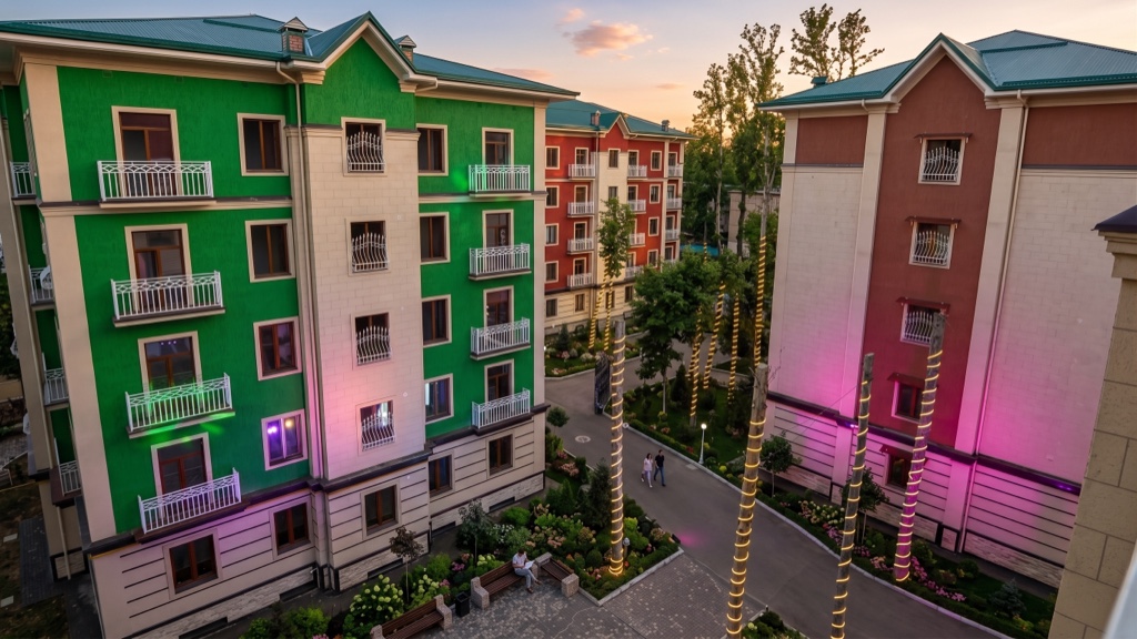 ЖК Green City в Ташкенте — Фасад