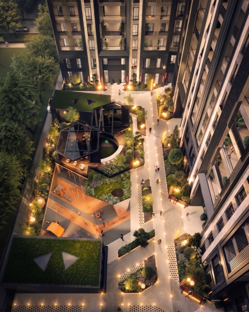 ЖК Liberty Luxury Residence в Ташкенте — Двор