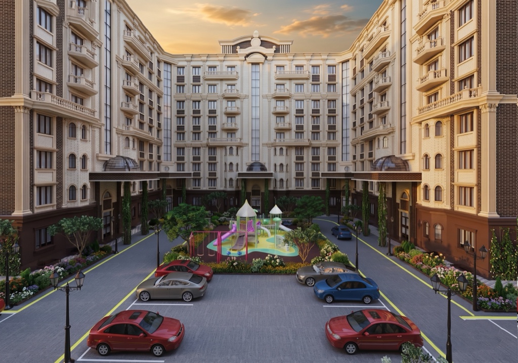 ЖК Madrid House в Ташкенте — Фасад